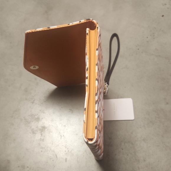 NWT Ted Baker London Black, Burnt Sienna, White ART-ish Cheetah Envelope Clutch - Picture 9 of 12